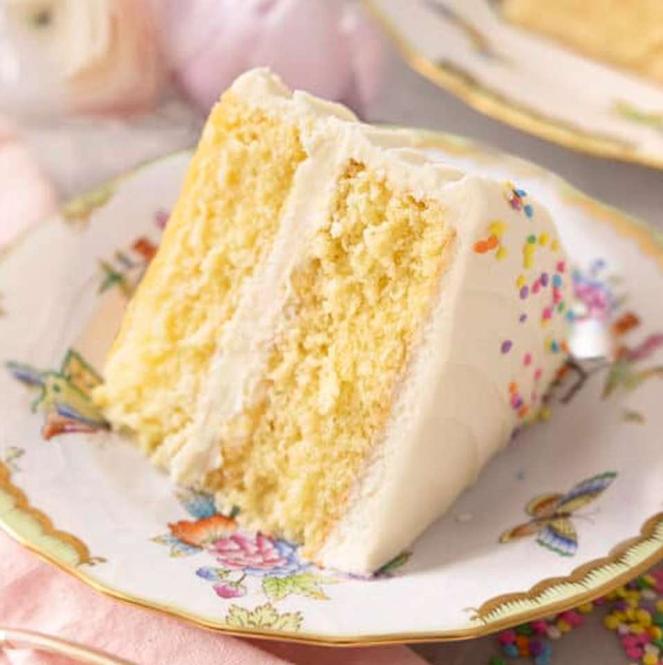 Рецепт ванільного торта пазл онлайн