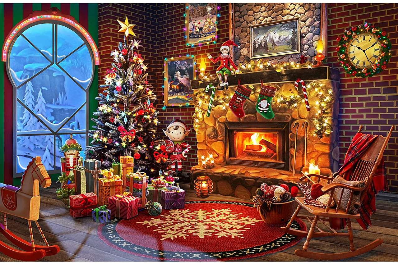 CHRISTMAS TREE WITH PRESENTS jigsaw puzzle online