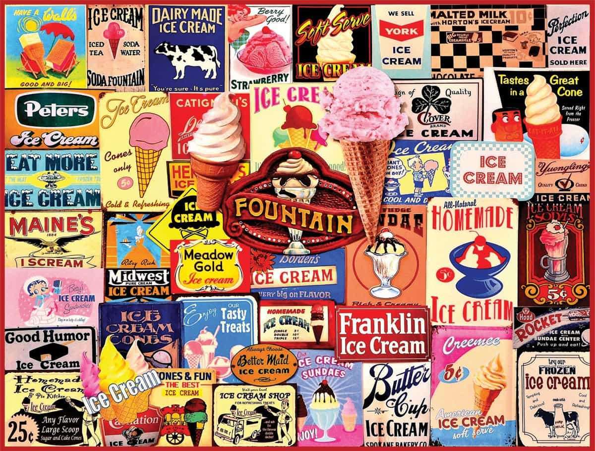 アイスクリーム-ジグソーパズル- オンラインパズル