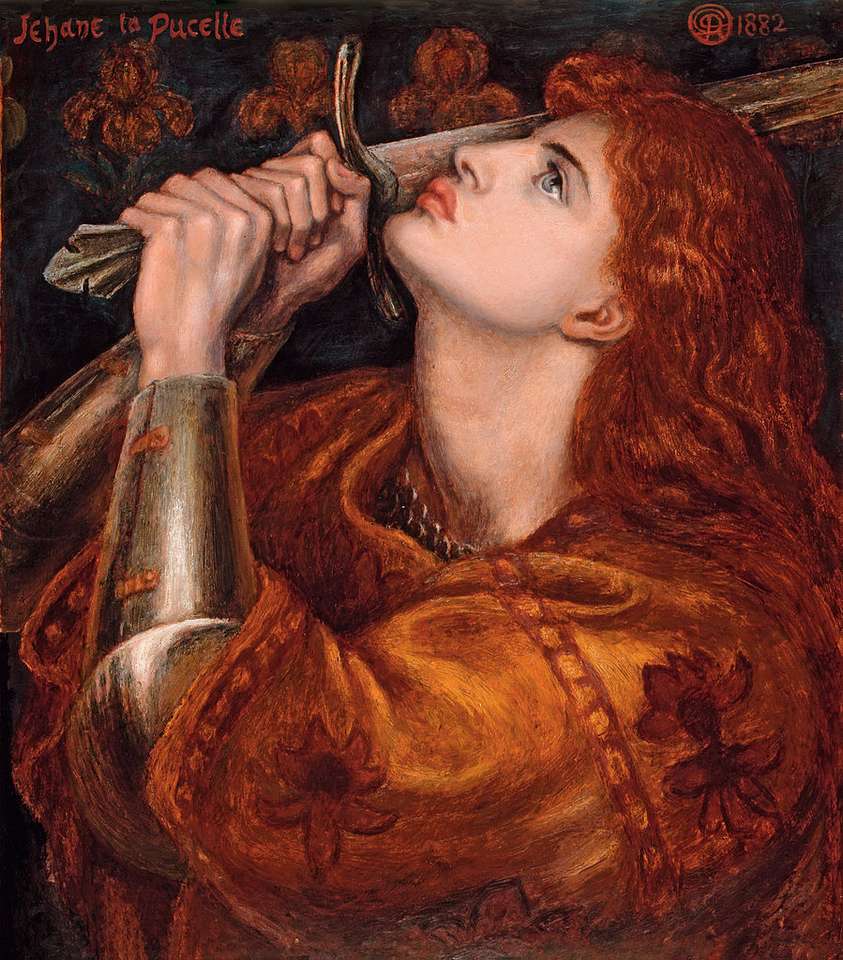 Dante Rossetti: Joanna D'Arc online puzzle