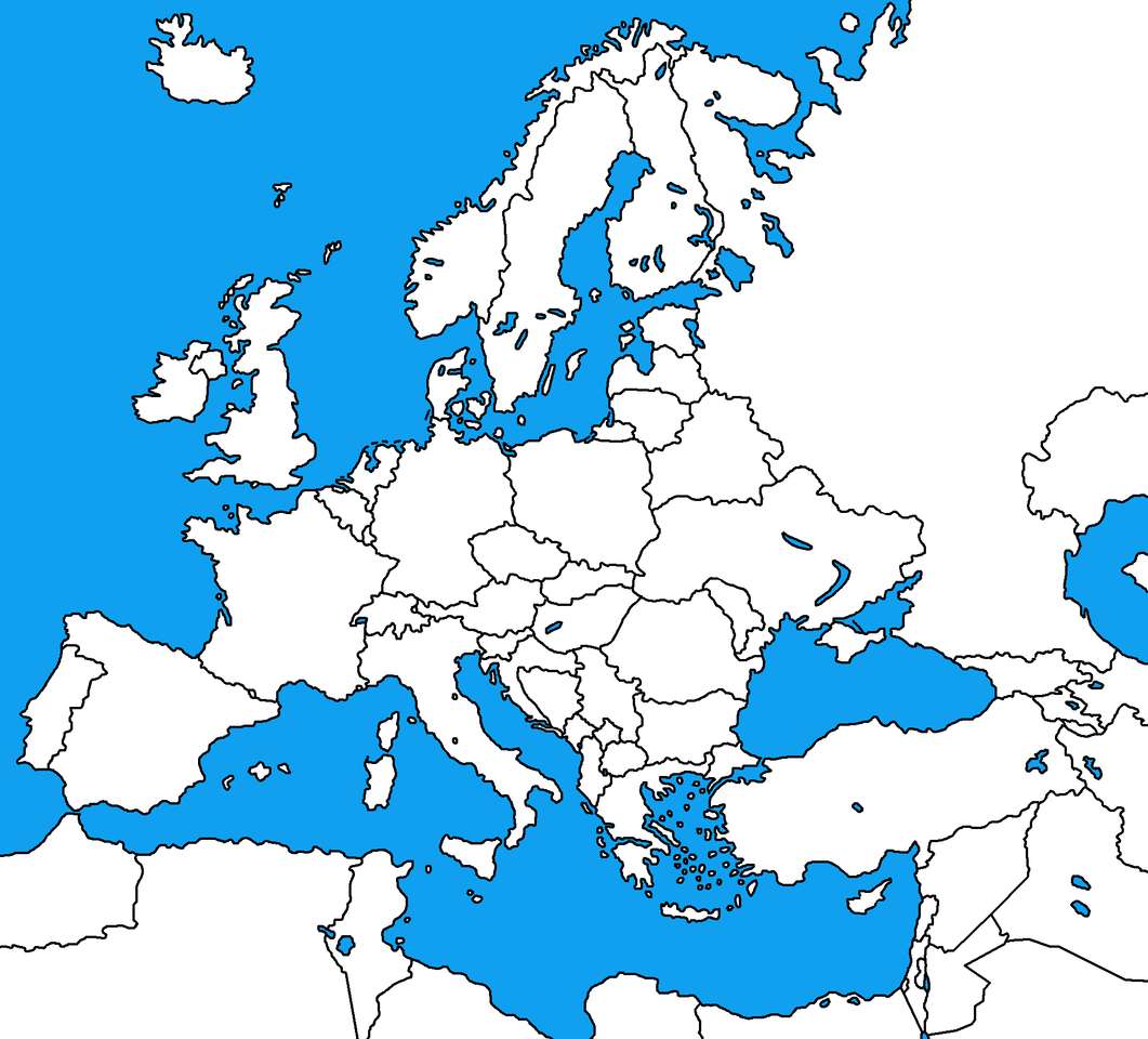 CARTE DE L'EUROPE puzzle en ligne