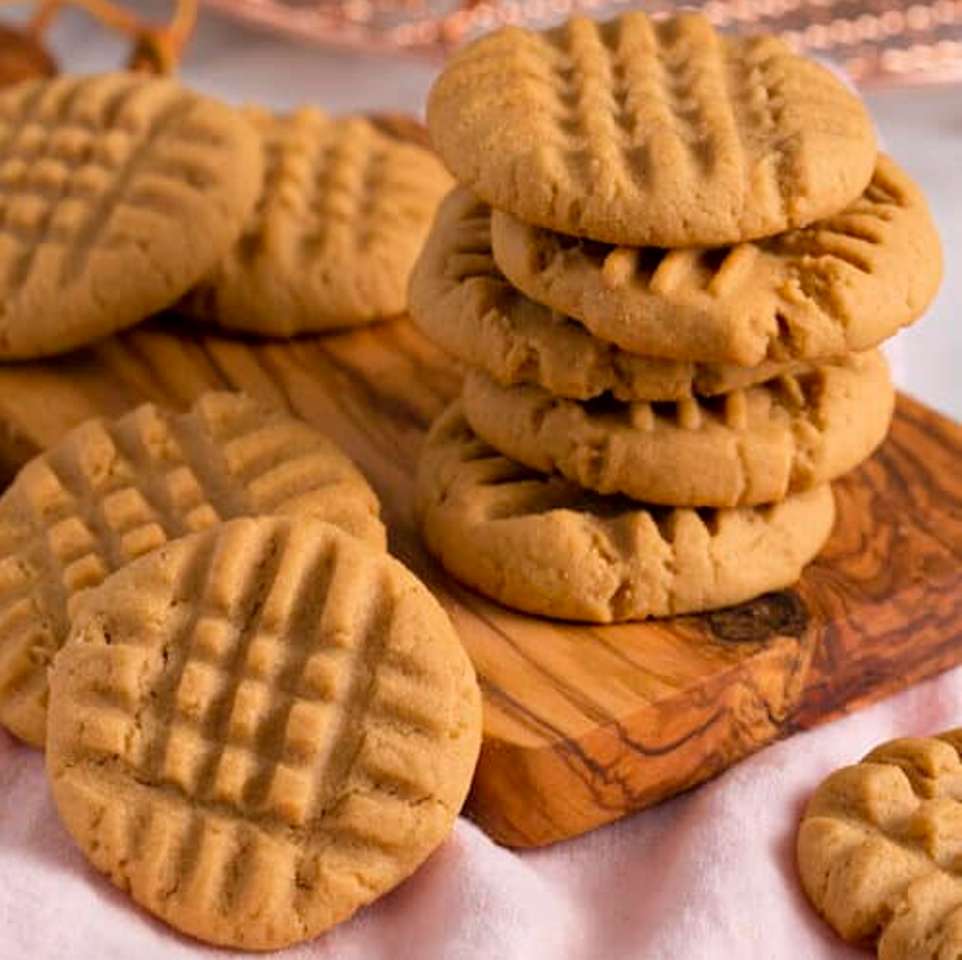 Συνταγή για μπισκότα με φυστικοβούτυρο online παζλ