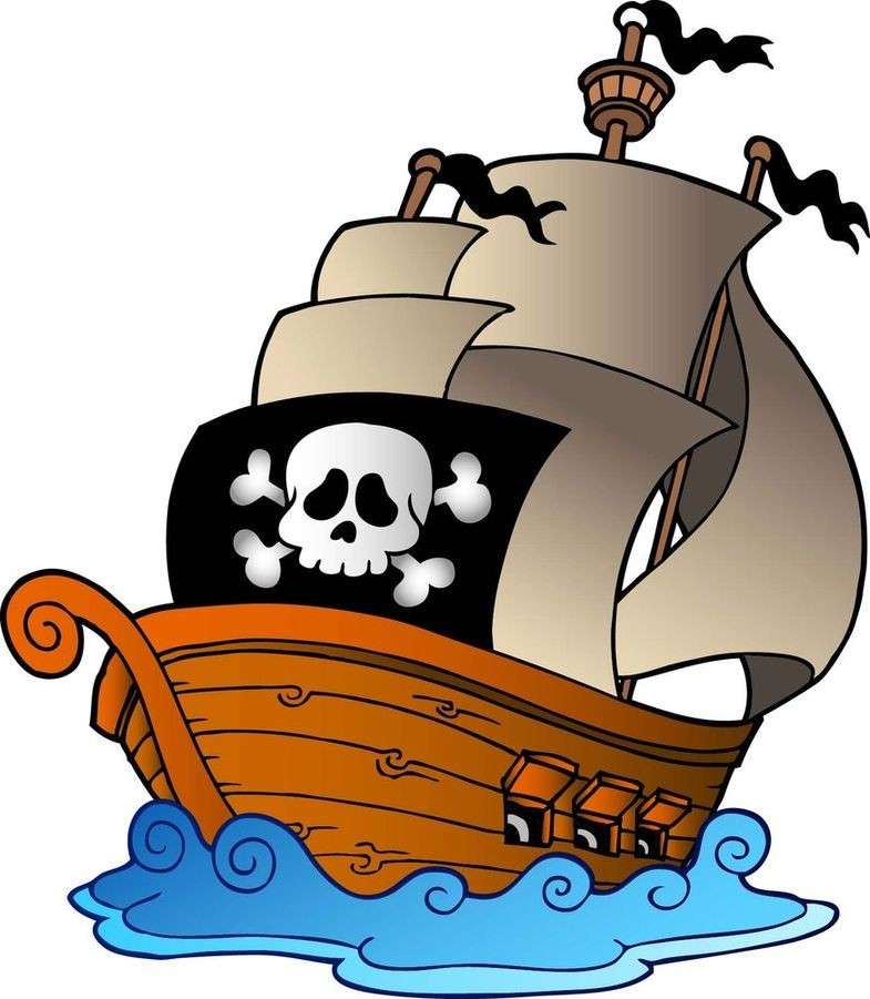 Піратський човен онлайн пазл