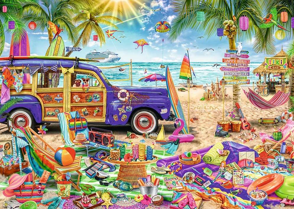 Trópusi nyaralás. online puzzle
