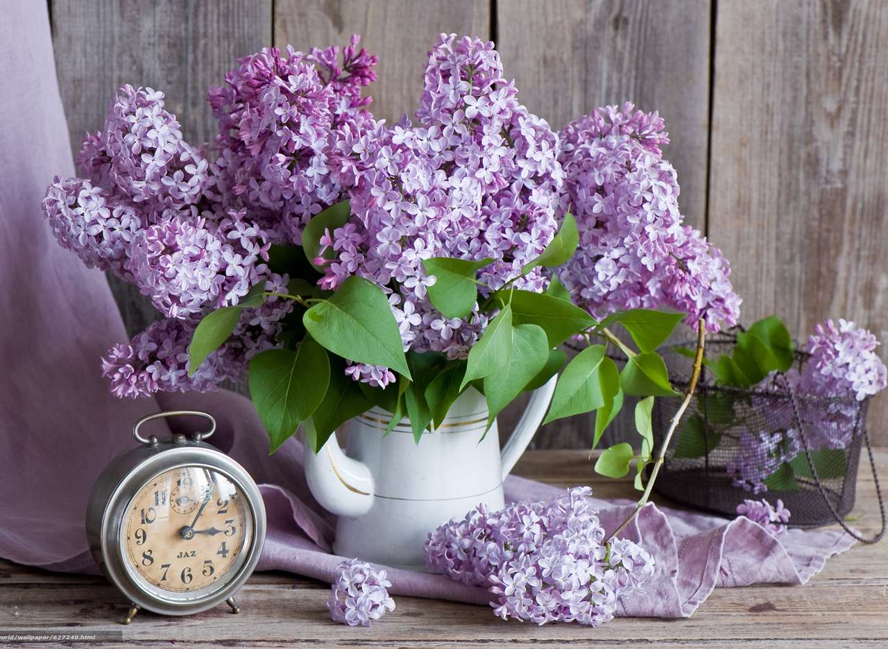 Bouquet de lilas puzzle en ligne