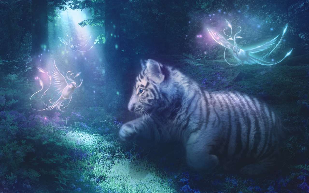 little tiger and the fairy birds online puzzle