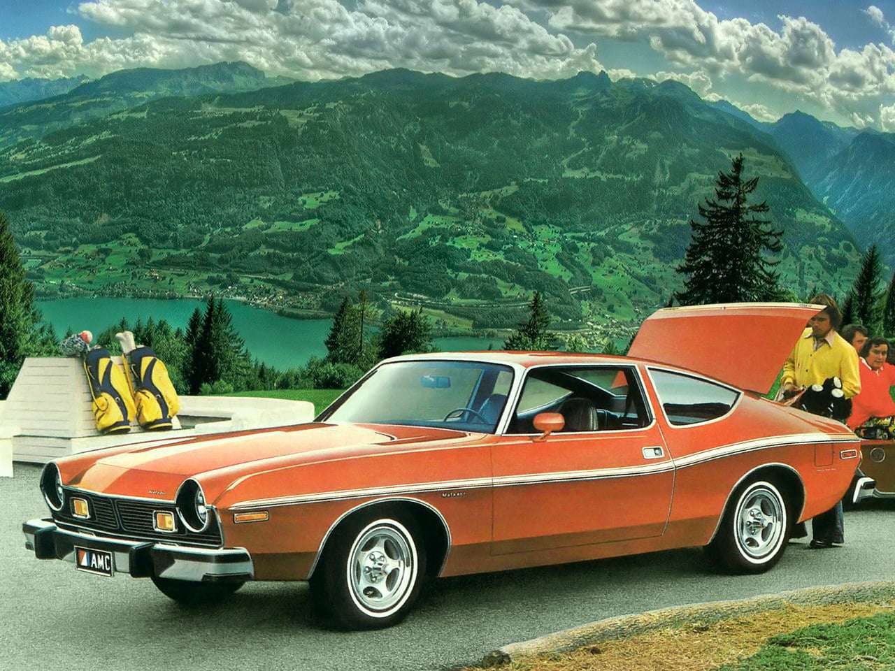 Купе AMC Matador 1976 года выпуска онлайн-пазл