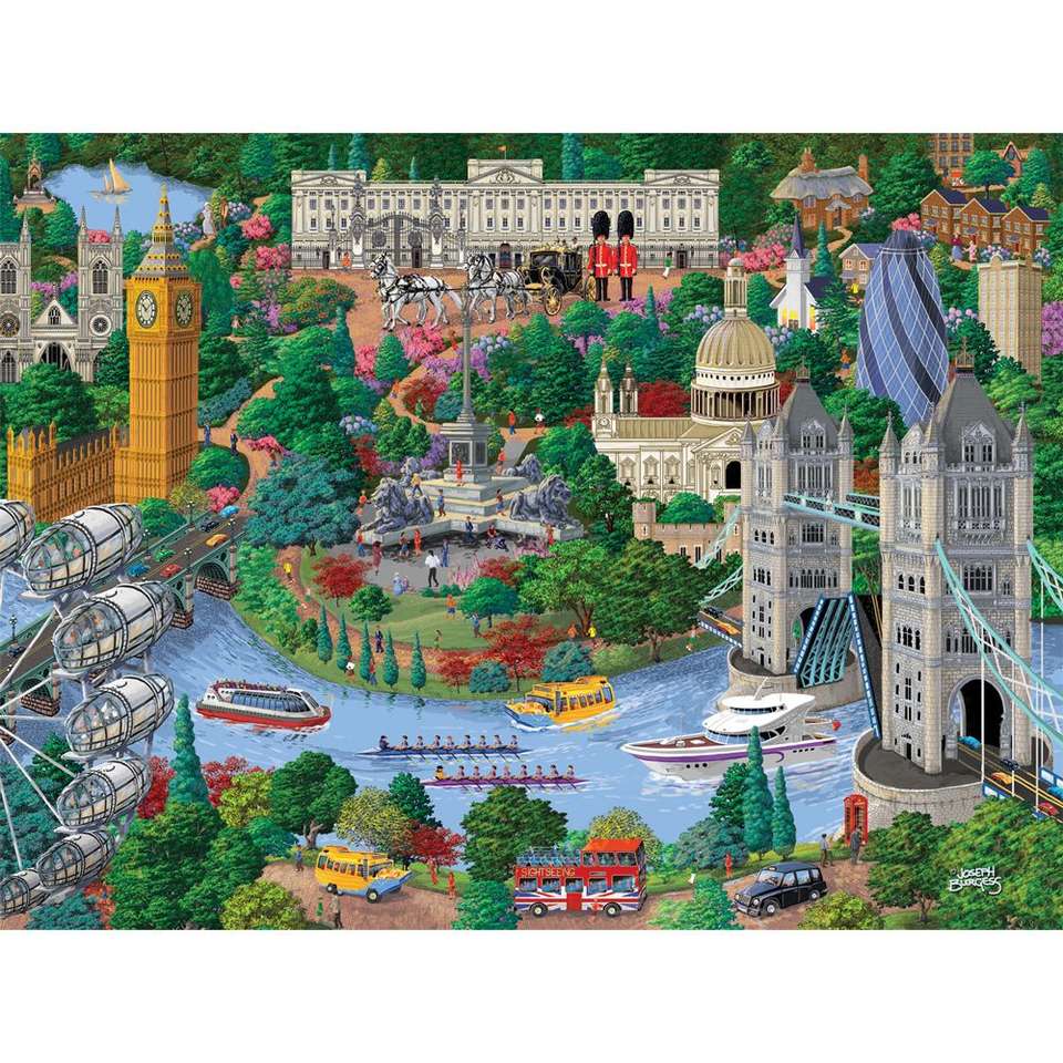 Londres et la rivière avec le pont puzzle en ligne