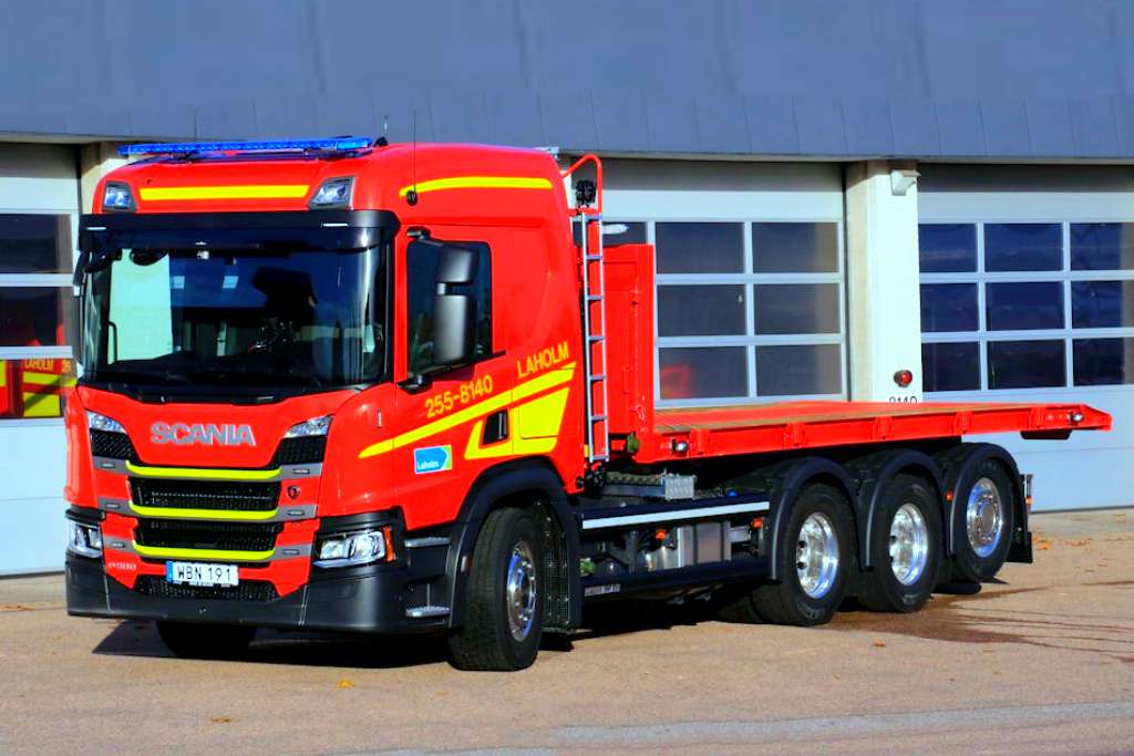Service d'incendie Scania puzzle en ligne