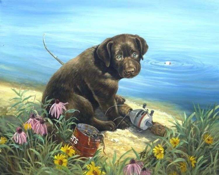 Puppy Fishing #144 online puzzle