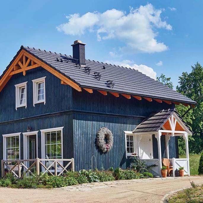 Haus im norwegischen Stil Puzzlespiel online