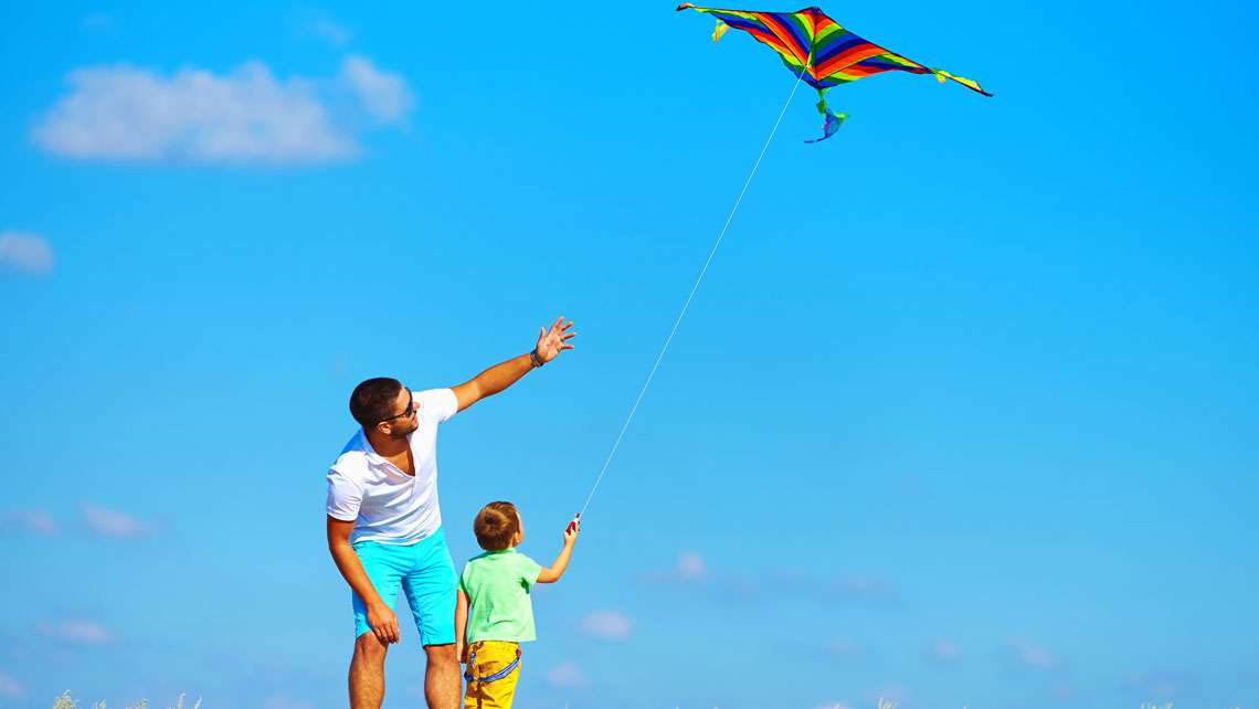 Kite and beautiful sky online puzzle