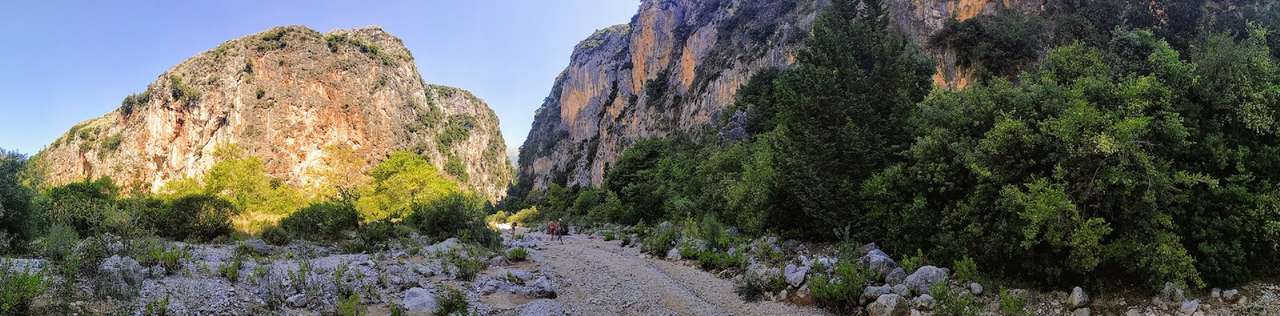 Canyon de Gjipe Albanie puzzle en ligne