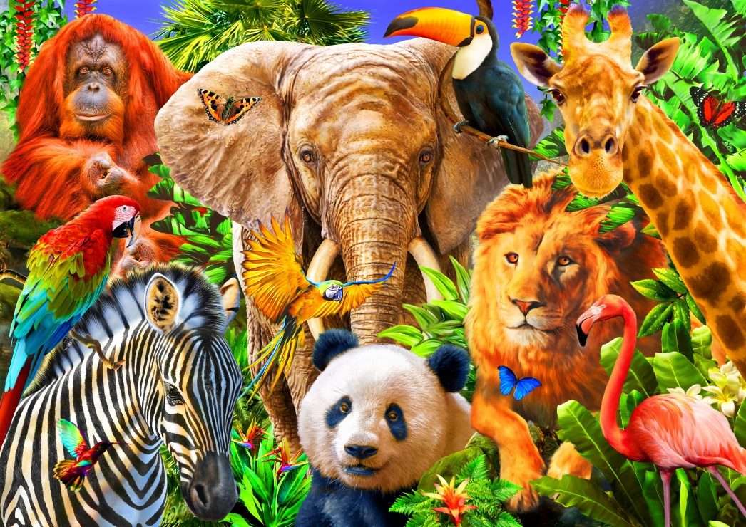 Animali africani puzzle online