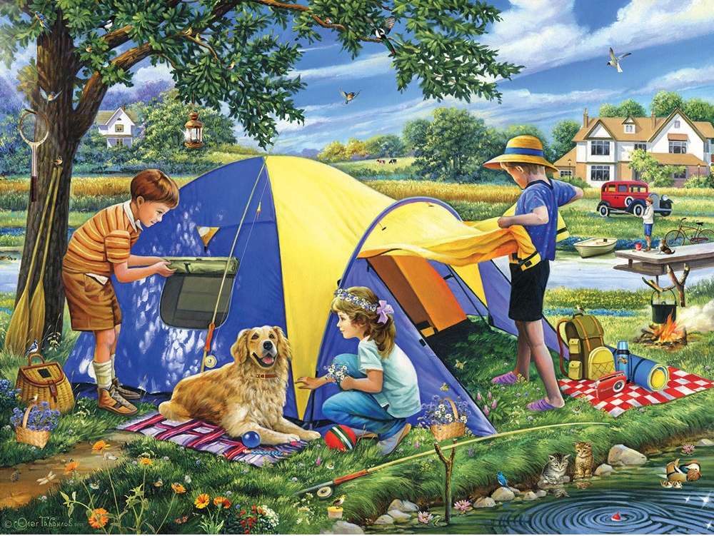 la tenda da campeggio puzzle online