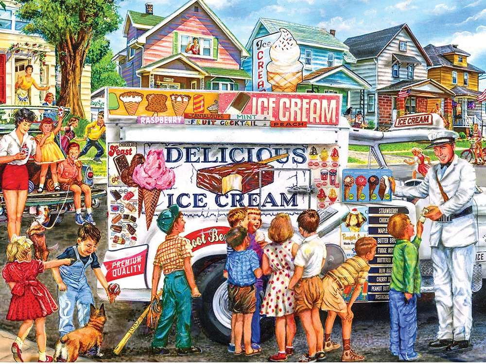 камионът за сладолед е тук онлайн пъзел