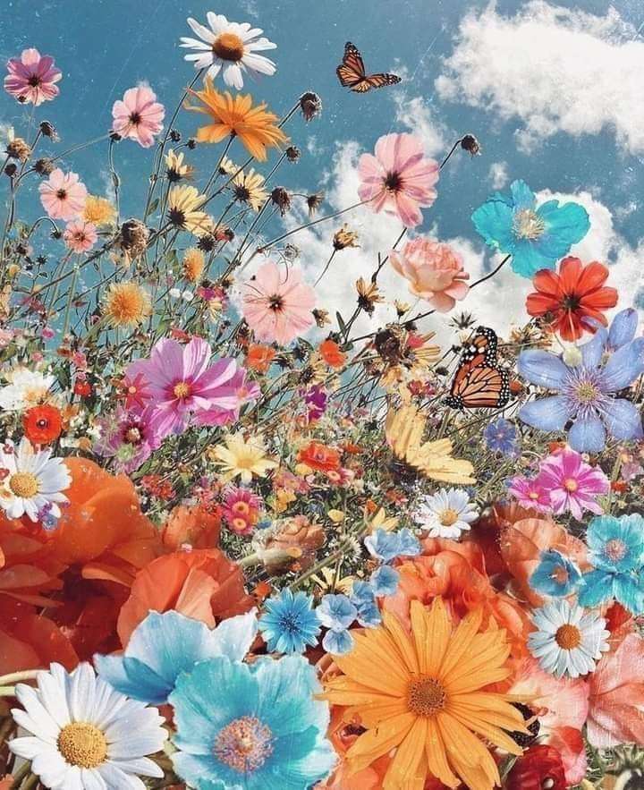 Colorful wild flowers jigsaw puzzle online