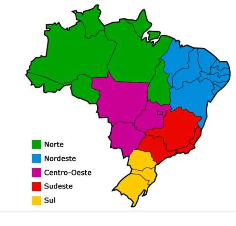 Mapa do Brasil puzzle online