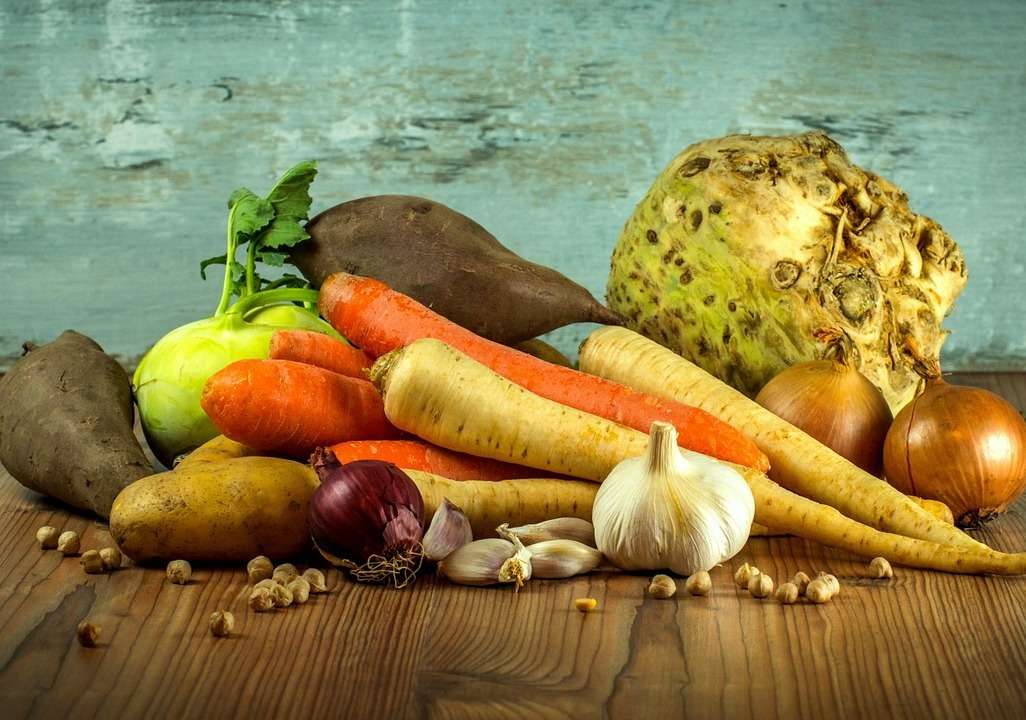Légumes racines puzzle en ligne