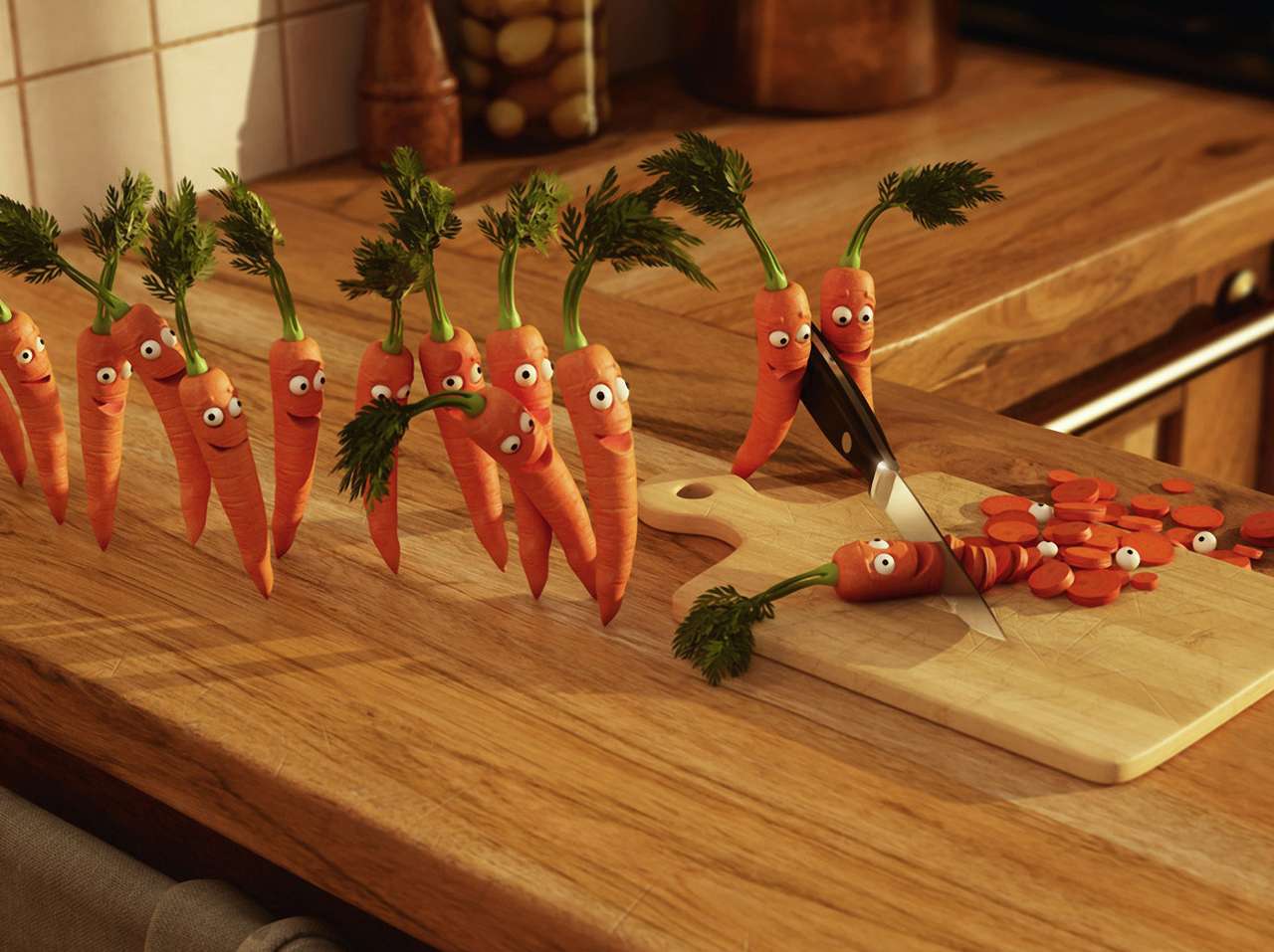 Морковите онлайн пъзел