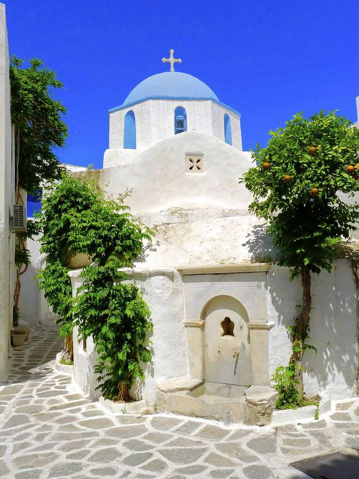 Греческий остров Парос Парикия пазл онлайн