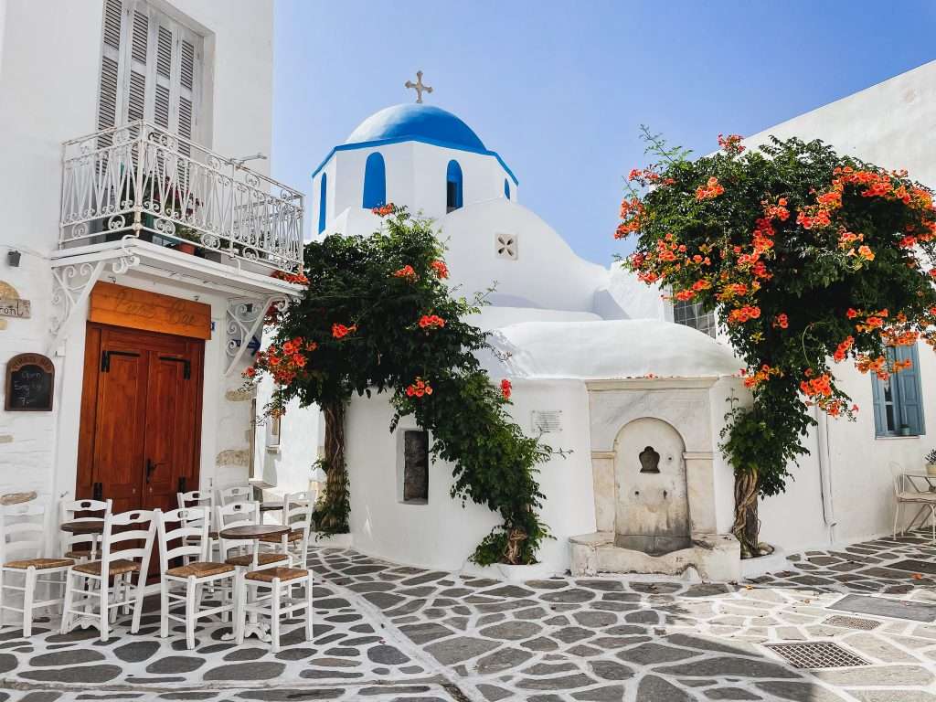 Den grekiska ön Paros Parikia pussel på nätet