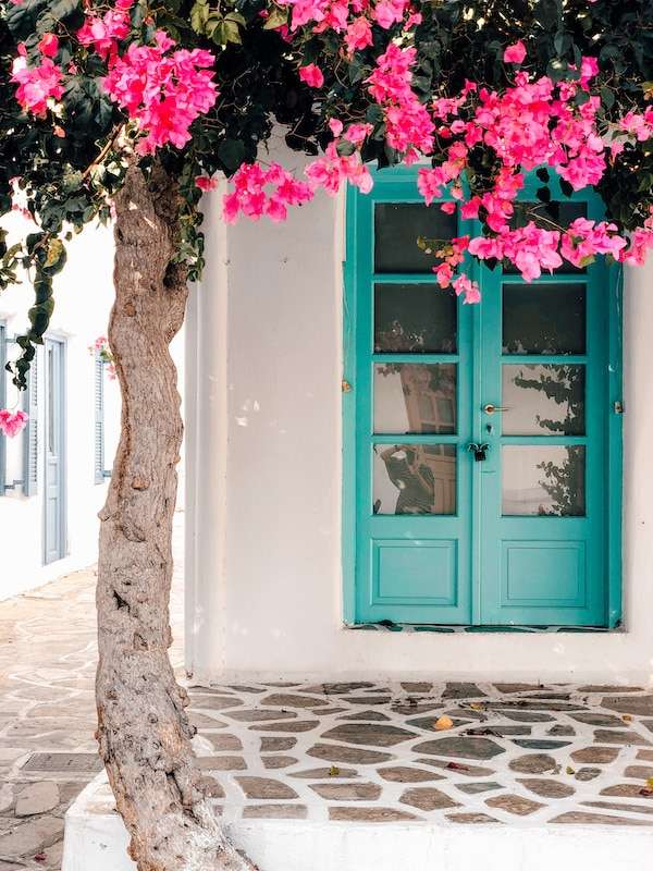 Grekiska ön Antiparos pussel på nätet