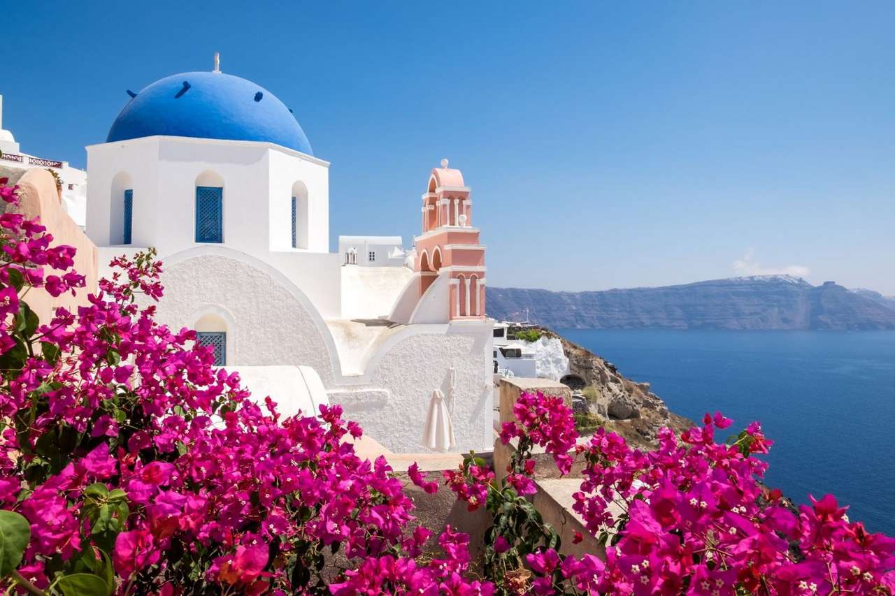 ilha grega de Santorini quebra-cabeças online