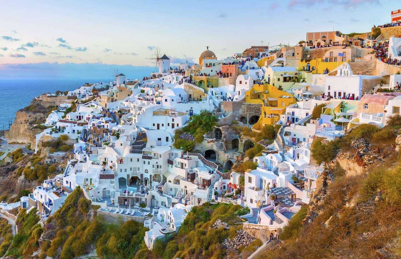 ilha grega de Santorini quebra-cabeças online
