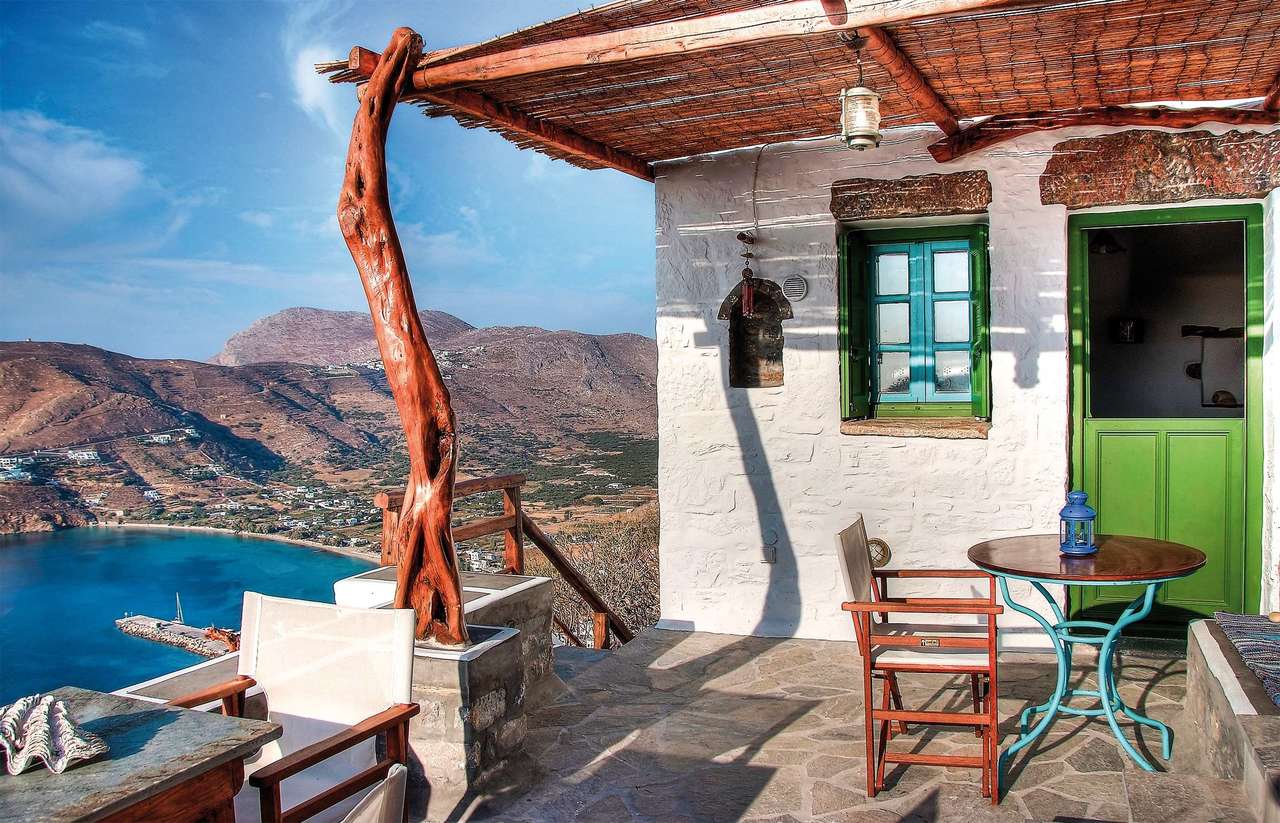 Isla griega de Amorgos rompecabezas en línea