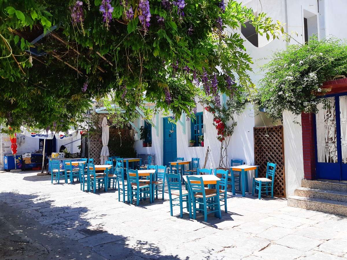 Den grekiska ön Amorgos Pussel online