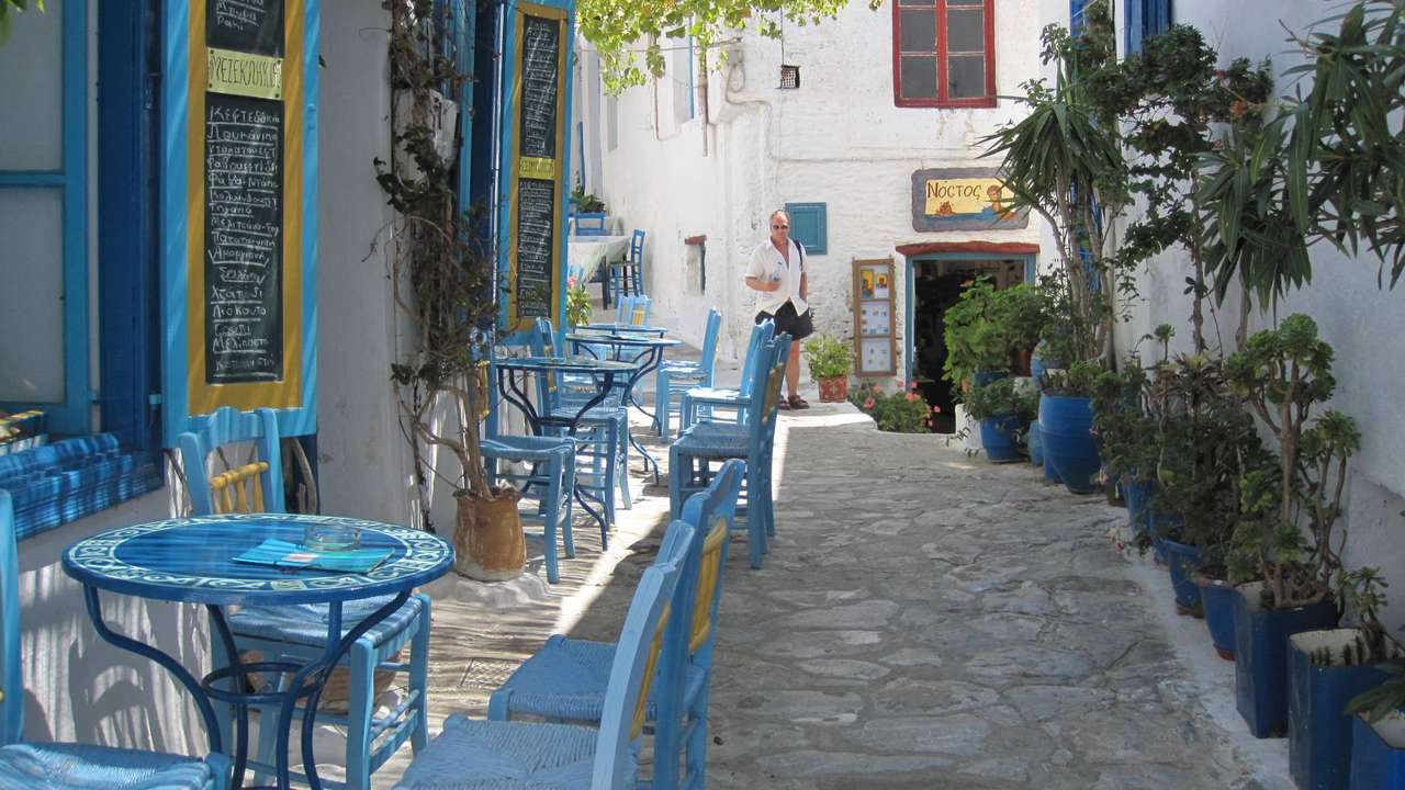 Грецький острів Аморгос онлайн пазл
