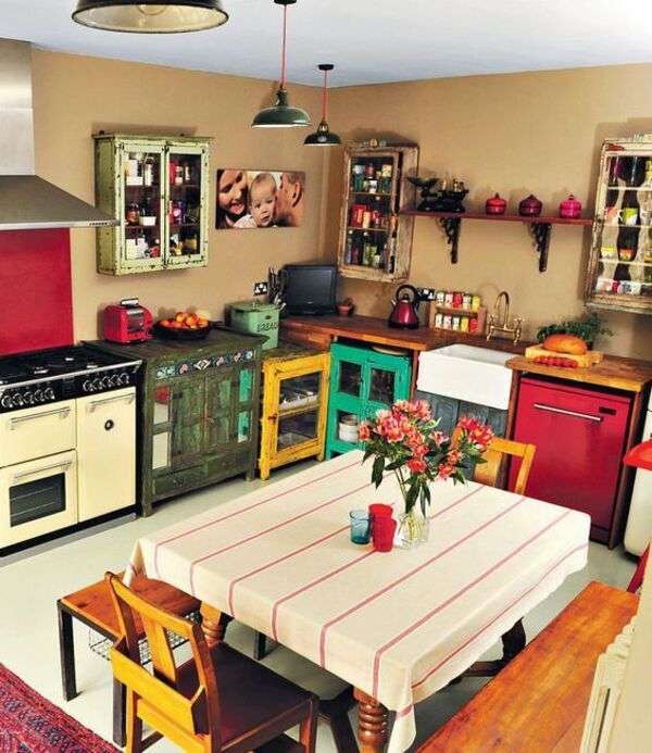Κουζίνα - Τραπεζαρία σπιτιού #59 online παζλ