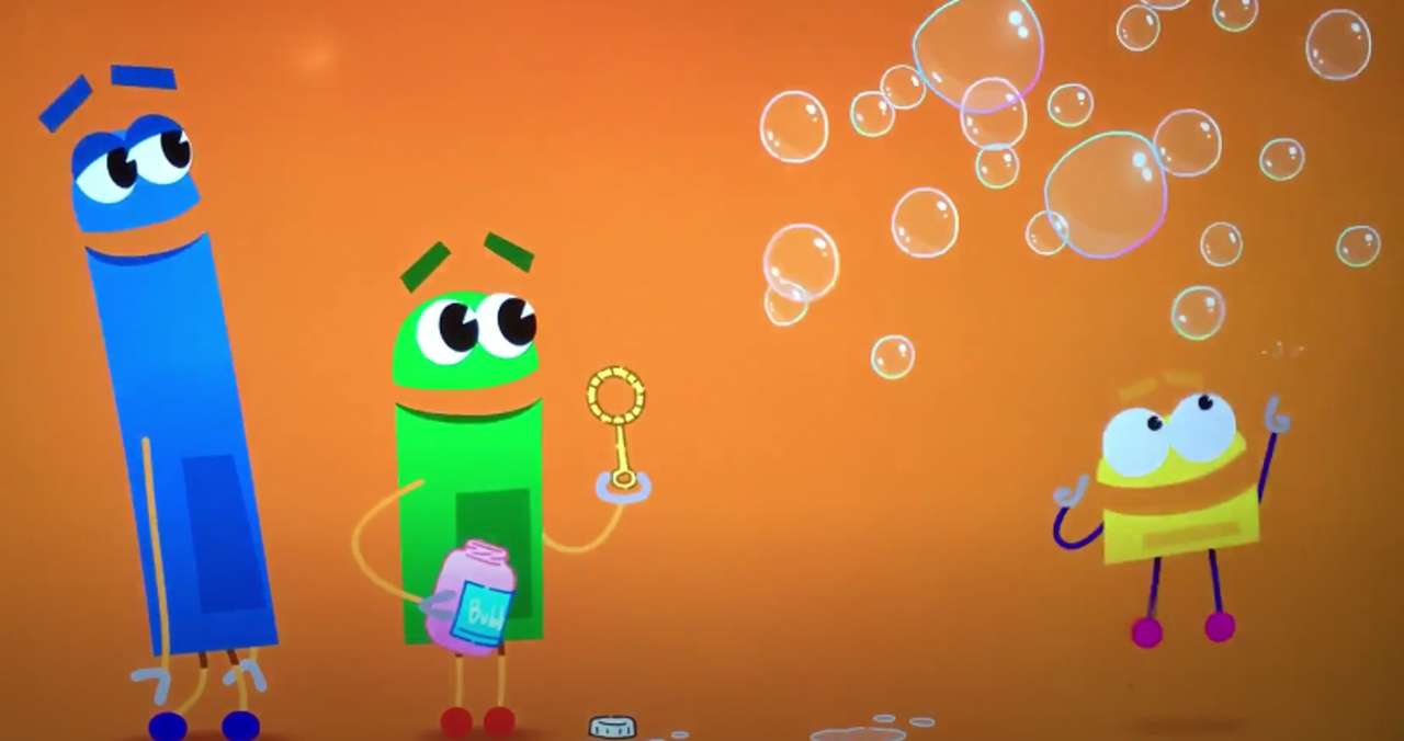 Bubbla kul med Storybots! pussel på nätet