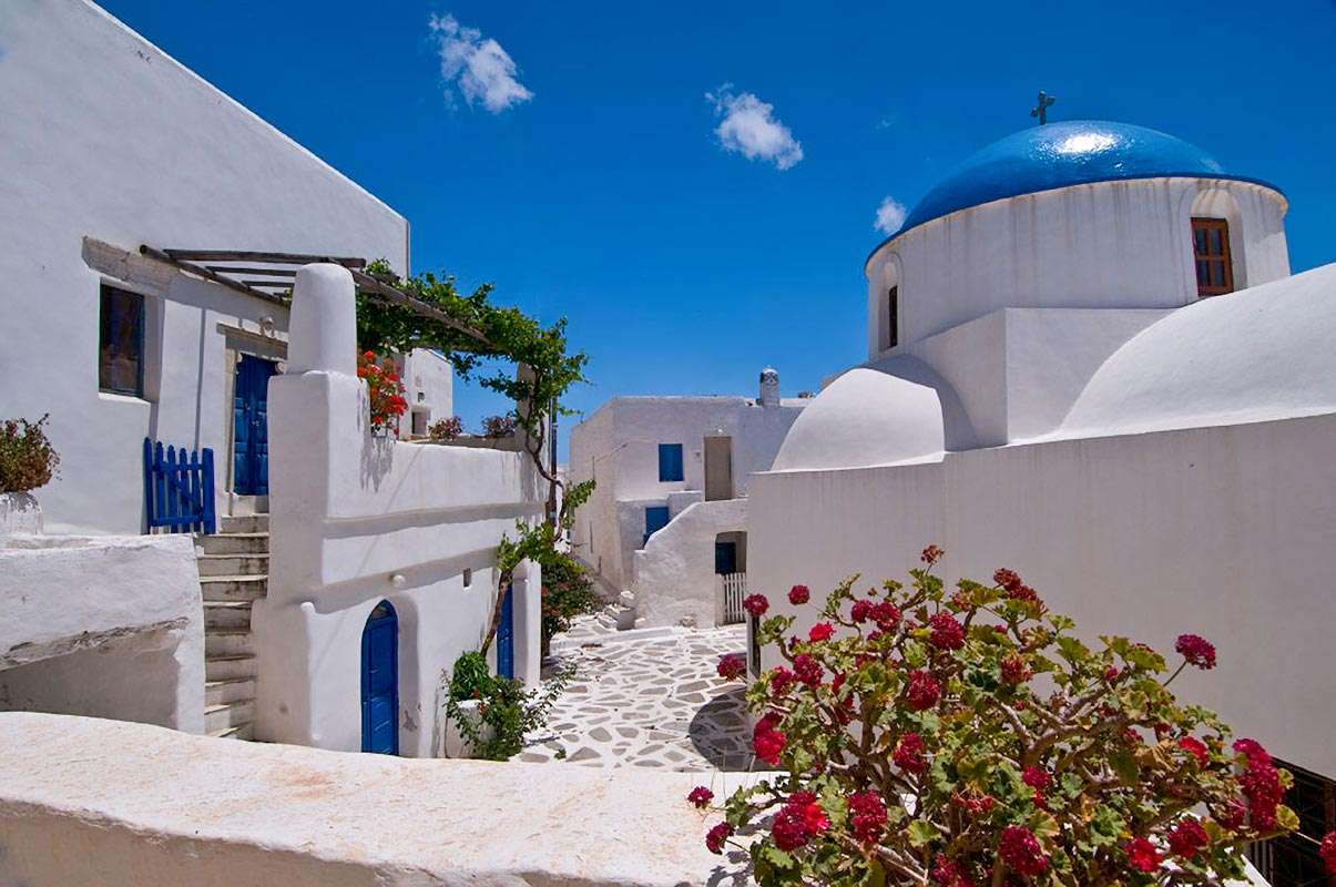 Греческий остров Сикинос пазл онлайн