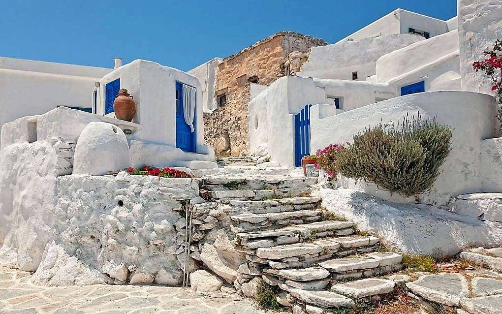 Den grekiska ön Sikinos pussel på nätet