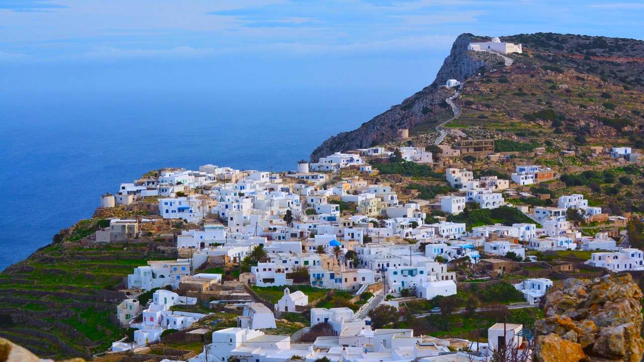 Szikinosz görög szigete kirakós online