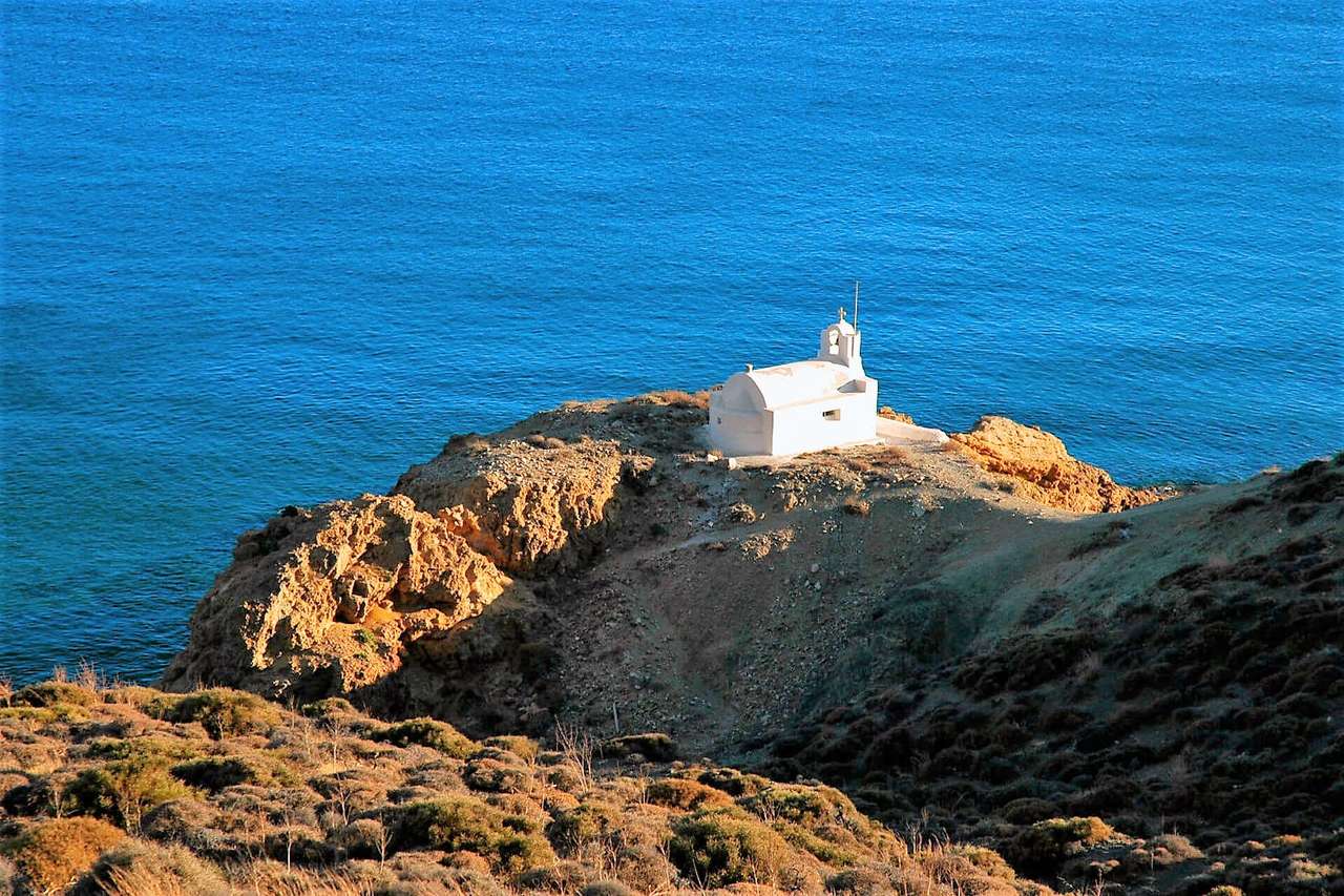 Grekiska ön Anafi pussel på nätet