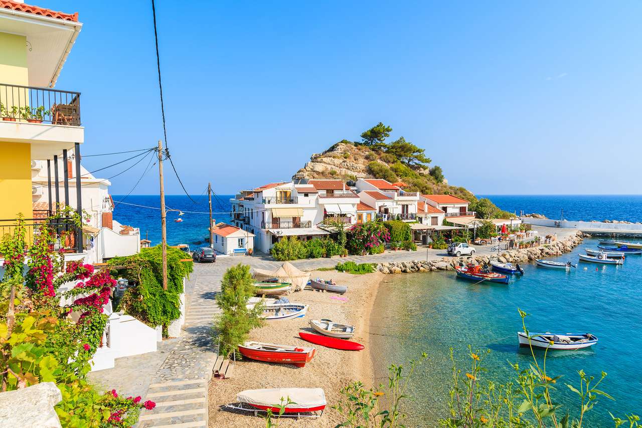 Isla griega de Samos rompecabezas en línea