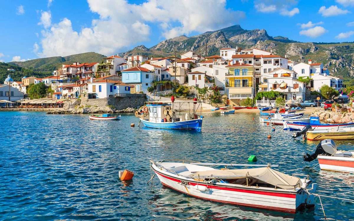 Греческий остров Самос пазл онлайн