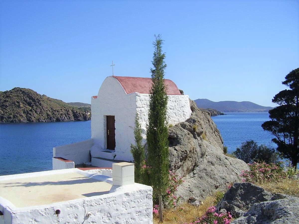 Den grekiska ön Patmos Pussel online