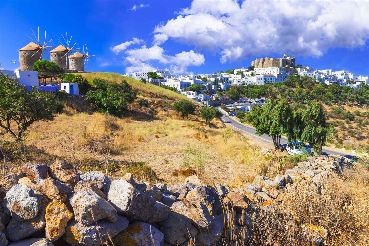 Griechische Insel Patmos Puzzlespiel online