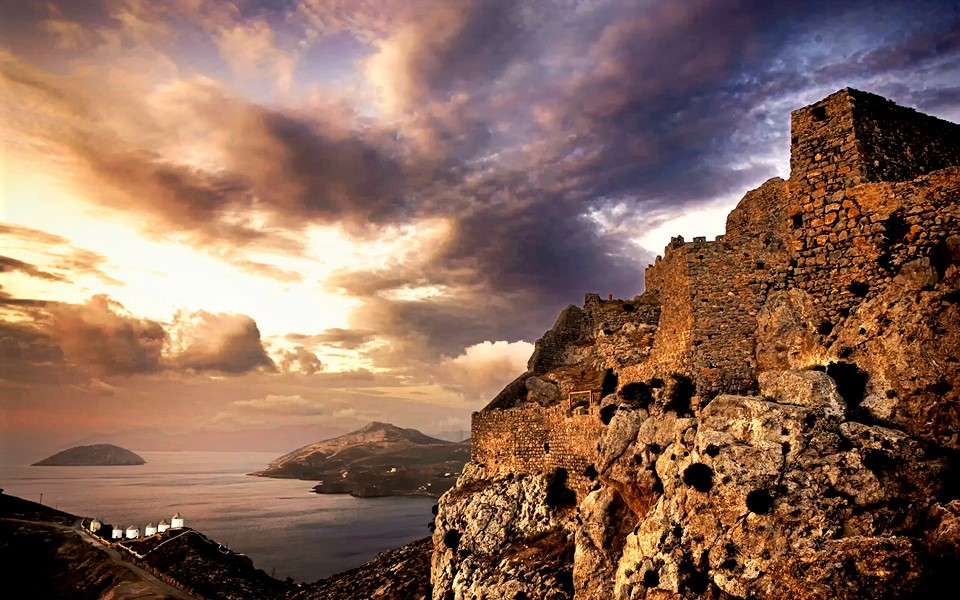 Гръцки остров Лерос онлайн пъзел