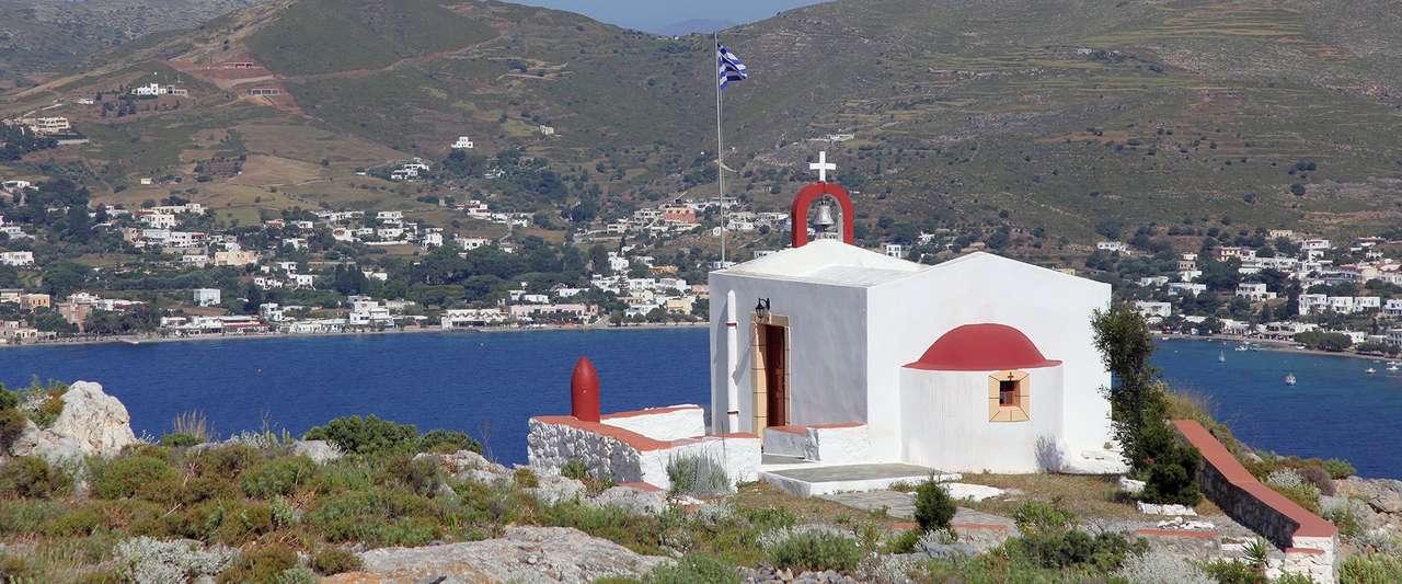 греческий остров Лерос онлайн-пазл