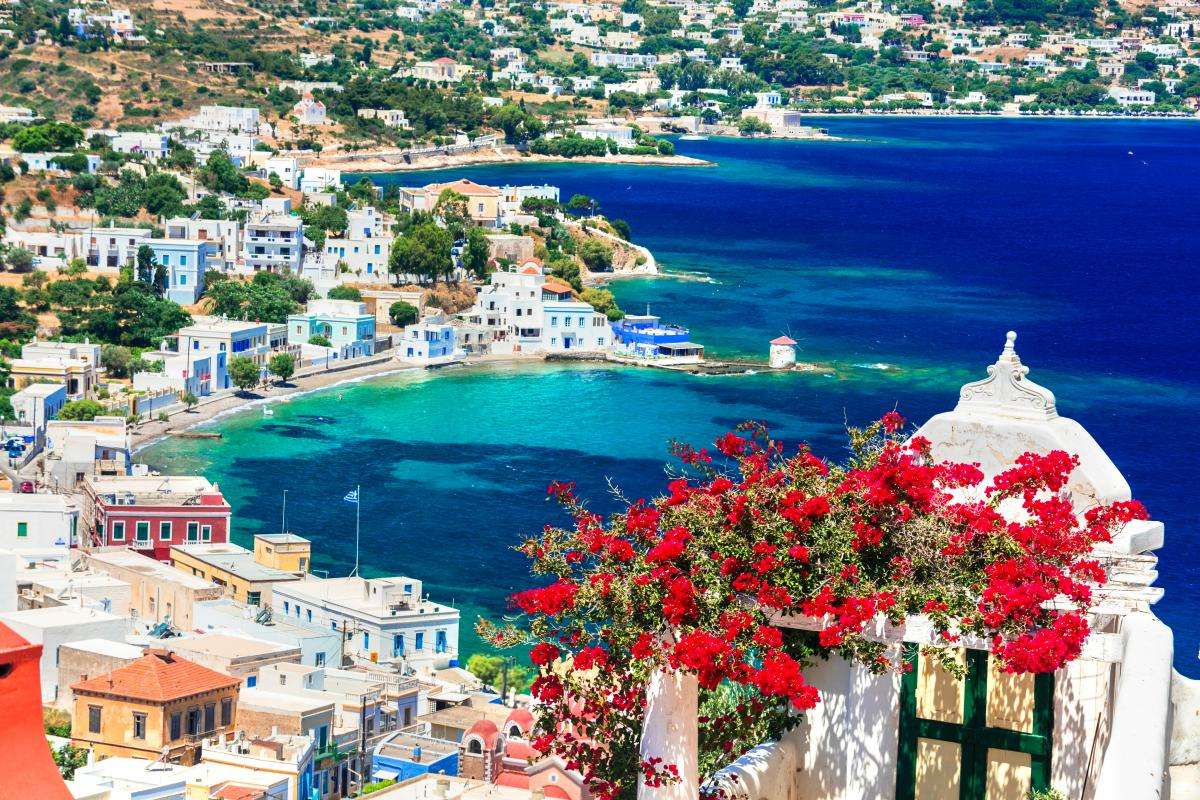 Ελληνικό νησί Λέρος παζλ online