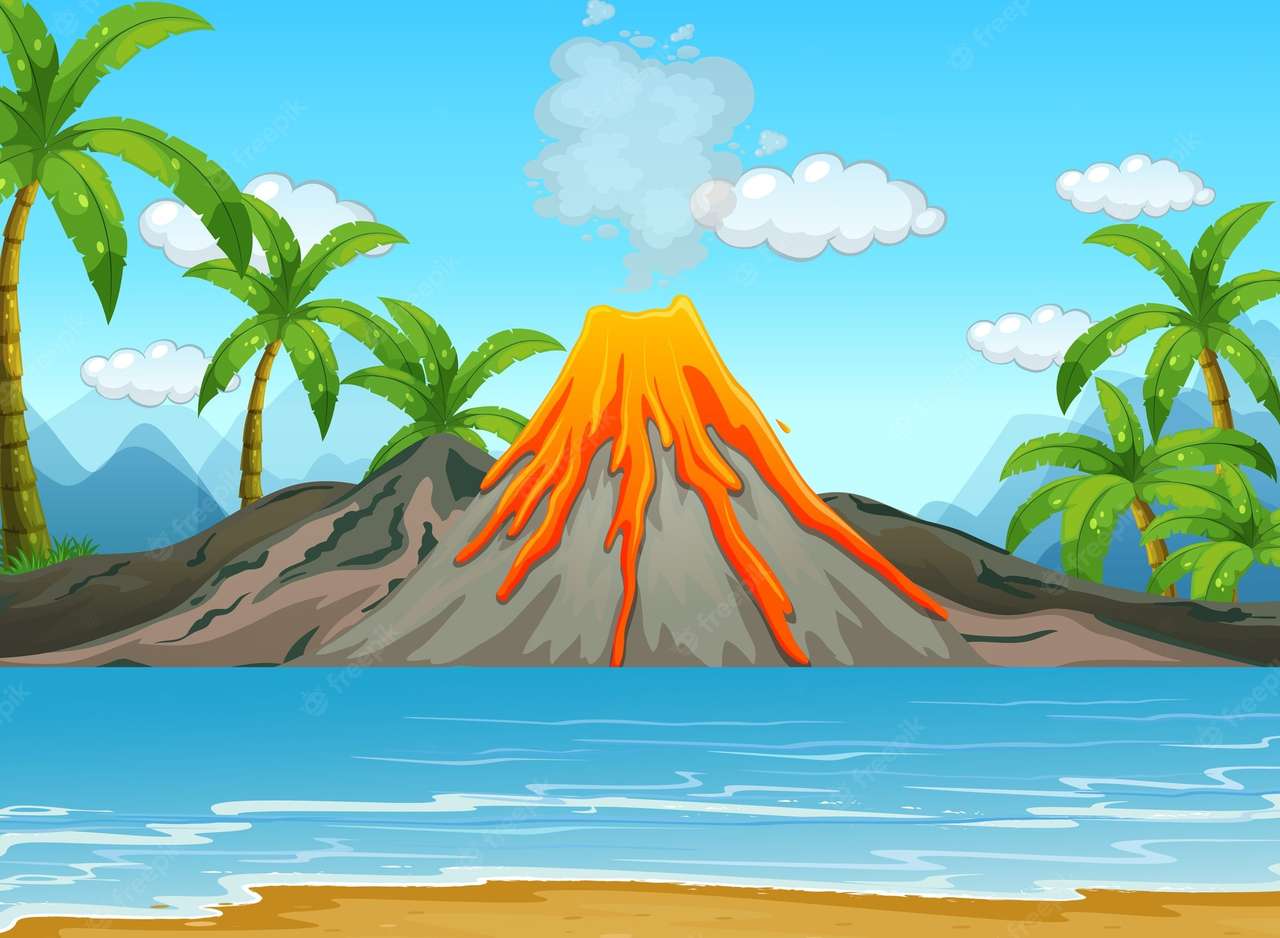 volcano puzzle online puzzle