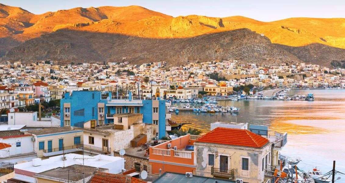 Ilha grega de Kalymnos puzzle online