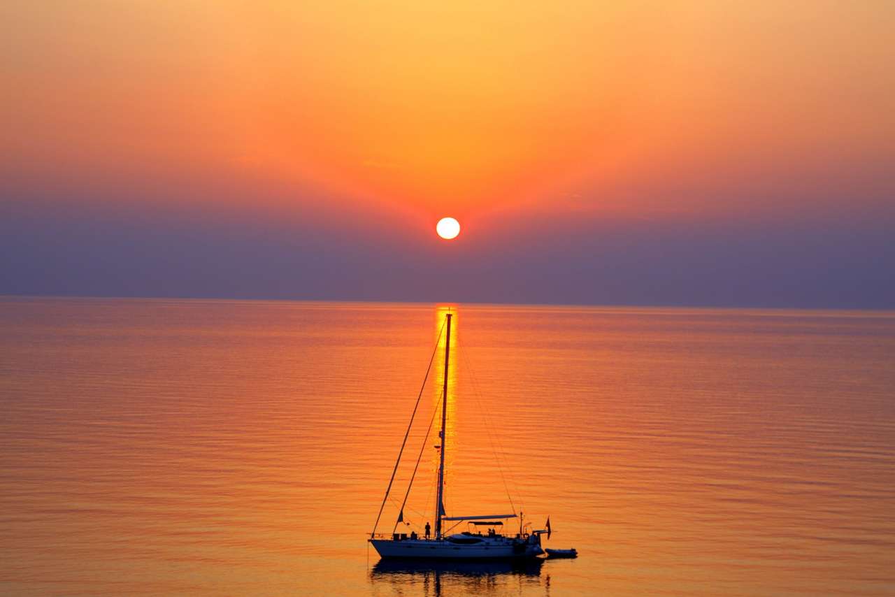 Řecký ostrov Kos Západ slunce online puzzle
