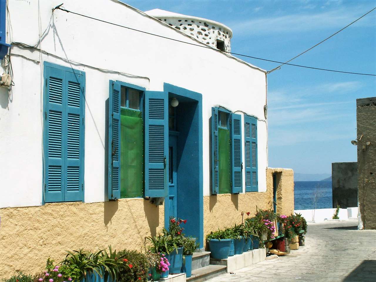 Грецький острів Нісірос онлайн пазл