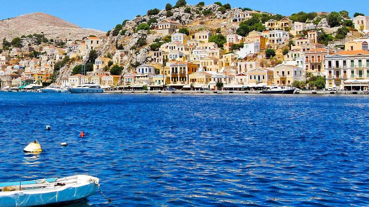 Грецький острів Тілос пазл онлайн